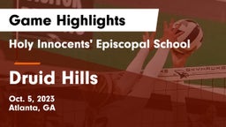 Holy Innocents' Episcopal School vs Druid Hills  Game Highlights - Oct. 5, 2023