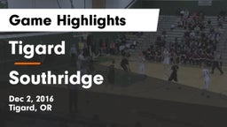 Tigard  vs Southridge  Game Highlights - Dec 2, 2016