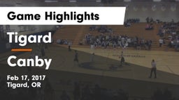 Tigard  vs Canby  Game Highlights - Feb 17, 2017