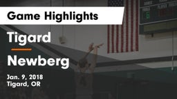 Tigard  vs Newberg  Game Highlights - Jan. 9, 2018