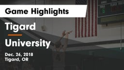 Tigard  vs University Game Highlights - Dec. 26, 2018