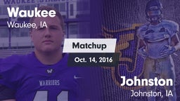 Matchup: Waukee  vs. Johnston  2016