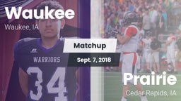 Matchup: Waukee  vs. Prairie  2018