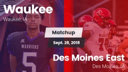 Matchup: Waukee  vs. Des Moines East  2018