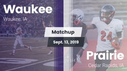 Matchup: Waukee  vs. Prairie  2019
