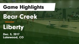 Bear Creek  vs Liberty  Game Highlights - Dec. 5, 2017