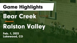 Bear Creek  vs Ralston Valley  Game Highlights - Feb. 1, 2023