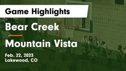 Bear Creek  vs Mountain Vista  Game Highlights - Feb. 22, 2023