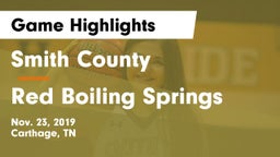 Smith County  vs Red Boiling Springs  Game Highlights - Nov. 23, 2019