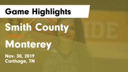 Smith County  vs Monterey  Game Highlights - Nov. 30, 2019