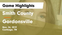 Smith County  vs Gordonsville  Game Highlights - Nov. 26, 2019