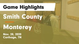 Smith County  vs Monterey  Game Highlights - Nov. 28, 2020