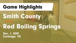 Smith County  vs Red Boiling Springs  Game Highlights - Dec. 1, 2020