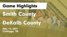 Smith County  vs DeKalb County  Game Highlights - Feb. 11, 2021