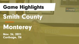 Smith County  vs Monterey  Game Highlights - Nov. 26, 2021