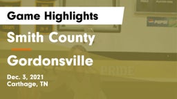 Smith County  vs Gordonsville Game Highlights - Dec. 3, 2021