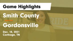 Smith County  vs Gordonsville Game Highlights - Dec. 18, 2021