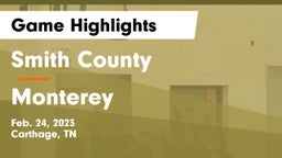 Smith County  vs Monterey  Game Highlights - Feb. 24, 2023
