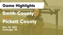 Smith County  vs Pickett County  Game Highlights - Nov. 25, 2023