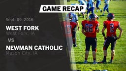 Recap: West Fork  vs. Newman Catholic  2016