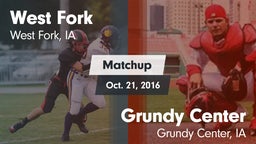 Matchup: West Fork High vs. Grundy Center  2016
