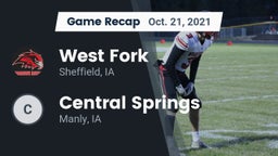 Recap: West Fork  vs. Central Springs  2021