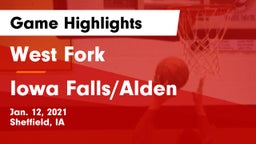 West Fork  vs Iowa Falls/Alden  Game Highlights - Jan. 12, 2021