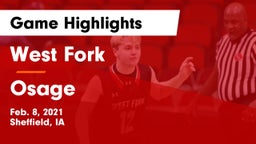 West Fork  vs Osage  Game Highlights - Feb. 8, 2021