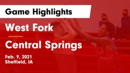 West Fork  vs Central Springs  Game Highlights - Feb. 9, 2021