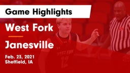 West Fork  vs Janesville  Game Highlights - Feb. 23, 2021