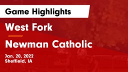 West Fork  vs Newman Catholic  Game Highlights - Jan. 20, 2022
