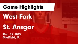 West Fork  vs St. Ansgar  Game Highlights - Dec. 15, 2023