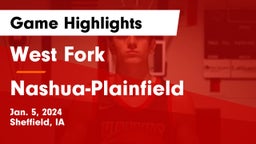 West Fork  vs Nashua-Plainfield  Game Highlights - Jan. 5, 2024