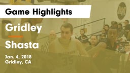 Gridley  vs Shasta  Game Highlights - Jan. 4, 2018