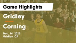 Gridley  vs Corning Game Highlights - Dec. 16, 2023