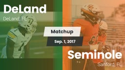 Matchup: DeLand  vs. Seminole  2017