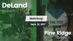 Matchup: DeLand  vs. Pine Ridge  2017