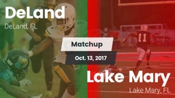 Matchup: DeLand  vs. Lake Mary  2017