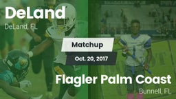 Matchup: DeLand  vs. Flagler Palm Coast  2017