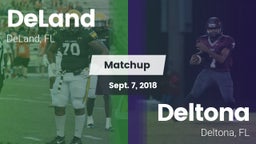 Matchup: DeLand  vs. Deltona  2018