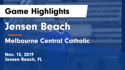 Jensen Beach  vs Melbourne Central Catholic  Game Highlights - Nov. 15, 2019