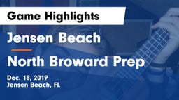 Jensen Beach  vs North Broward Prep  Game Highlights - Dec. 18, 2019