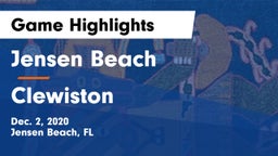 Jensen Beach  vs Clewiston  Game Highlights - Dec. 2, 2020