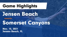 Jensen Beach  vs Somerset Canyons Game Highlights - Nov. 15, 2021