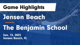 Jensen Beach  vs The Benjamin School Game Highlights - Jan. 13, 2022