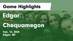 Edgar  vs Chequamegon Game Highlights - Feb. 14, 2020