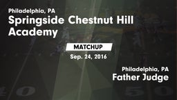 Matchup: Springside Chestnut vs. Father Judge  2016