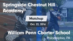 Matchup: Springside Chestnut vs. William Penn Charter School 2016