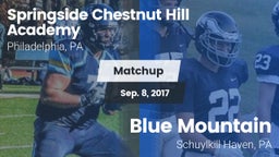 Matchup: Springside Chestnut vs. Blue Mountain  2017