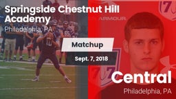 Matchup: Springside Chestnut vs. Central  2018